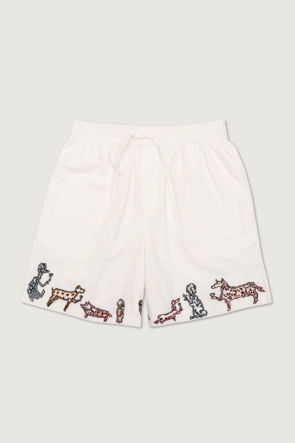 "Party on the Hem" hand embroidered shorts - image 1