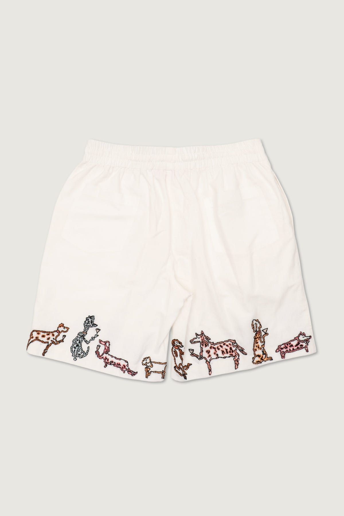 "Party on the Hem" hand embroidered shorts - image 3