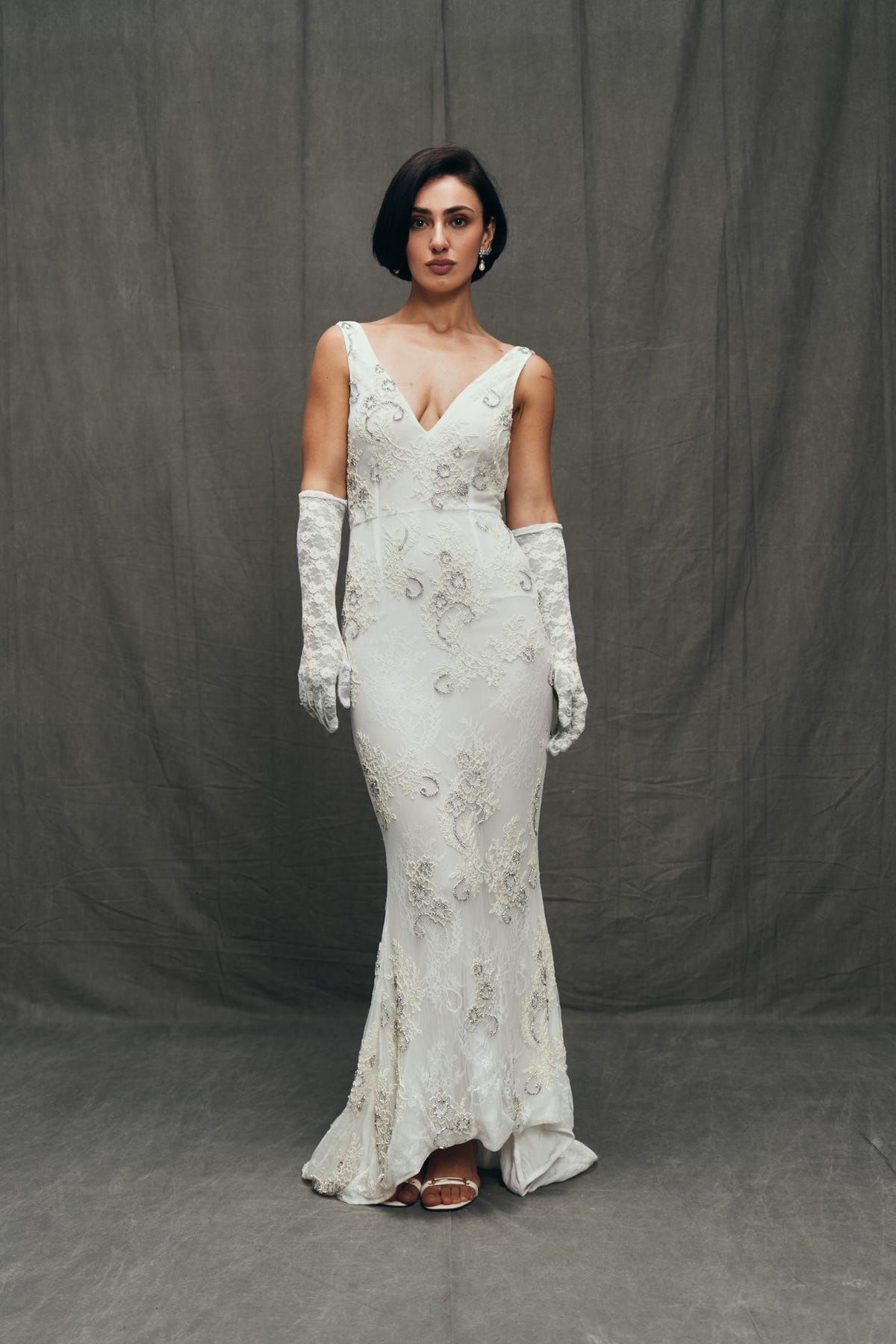 Aurora hand embroidered dress - image 1