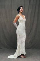 Aurora hand embroidered dress view 3