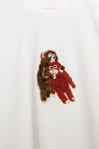"Punch" hand embroidered T-Shirt view 3