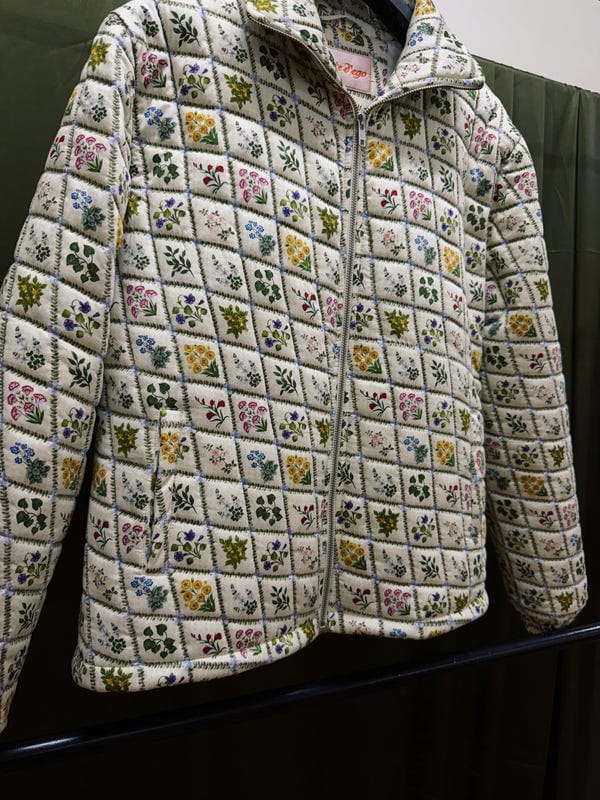 Perte D'ego — "Santorini" quilted jacket