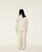 Blue floral bunch hand embroidered blazer view 6