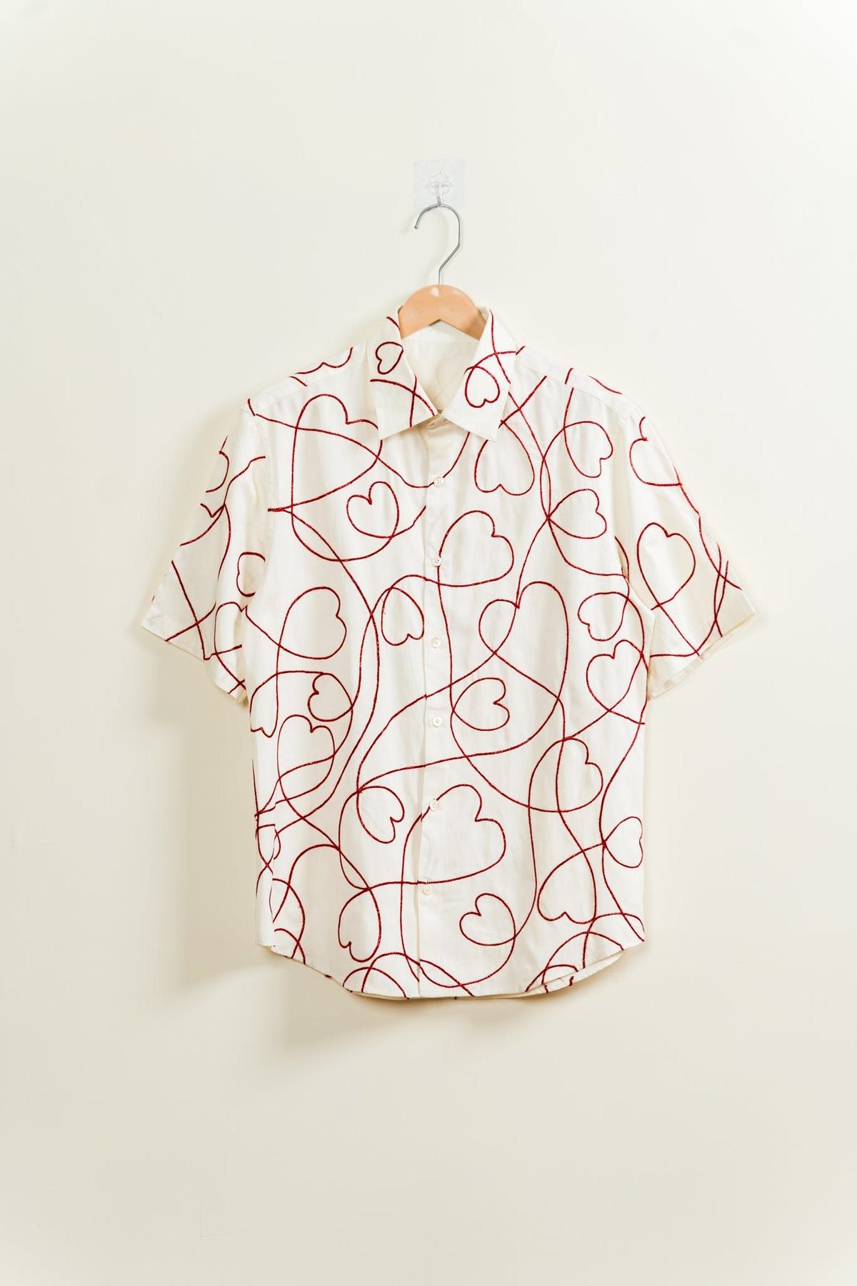 "Love scribbles" embroidered shirt - image 1