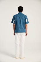 "Beadwork bunny" hand embroidered shirt view 5