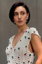 Ornella Embellished Knit Dress view 3