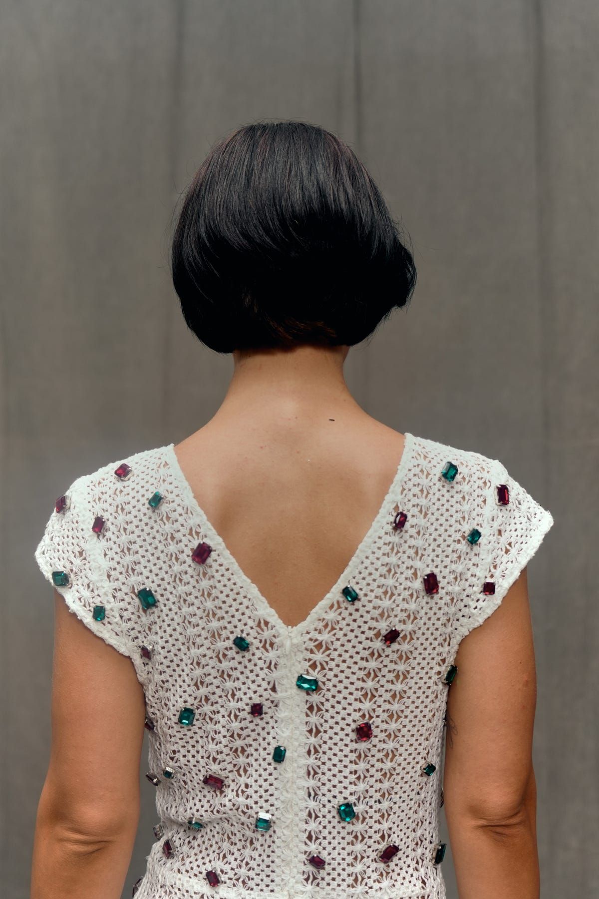 Ornella Embellished Knit Dress - image 4