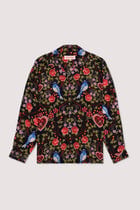 Lovers vintage print full sleeves shirt- Black view 1