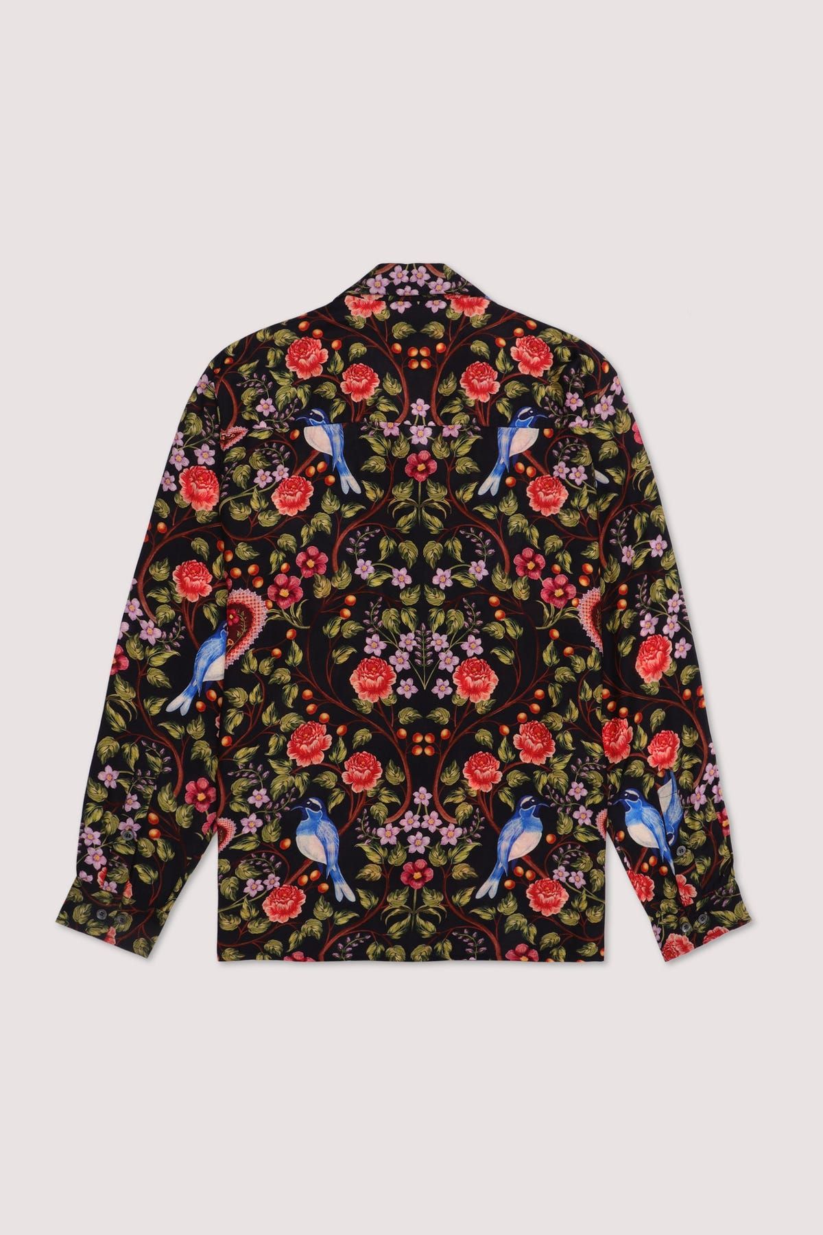 Lovers vintage print full sleeves shirt- Black - image 3
