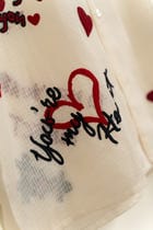 "Mi Amor" Hand embroidered hearts Shirt view 3