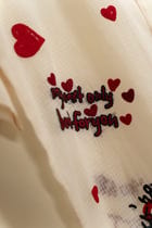 "Mi Amor" Hand embroidered hearts Shirt view 4