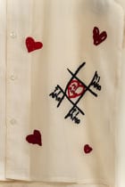 "Mi Amor" Hand embroidered hearts Shirt view 6