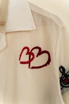 "Mi Amor" Hand embroidered hearts Shirt view 9
