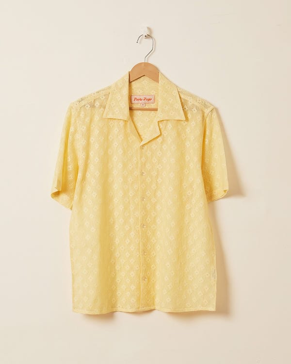 Perte D'ego — Lemon yellow lace shirt