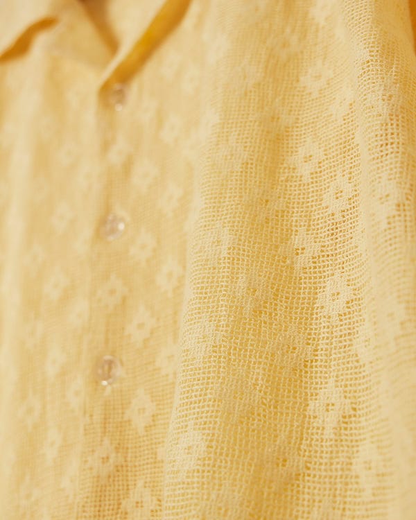 Perte D'ego — Lemon yellow lace shirt