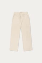 Off white textured resort pants view 1