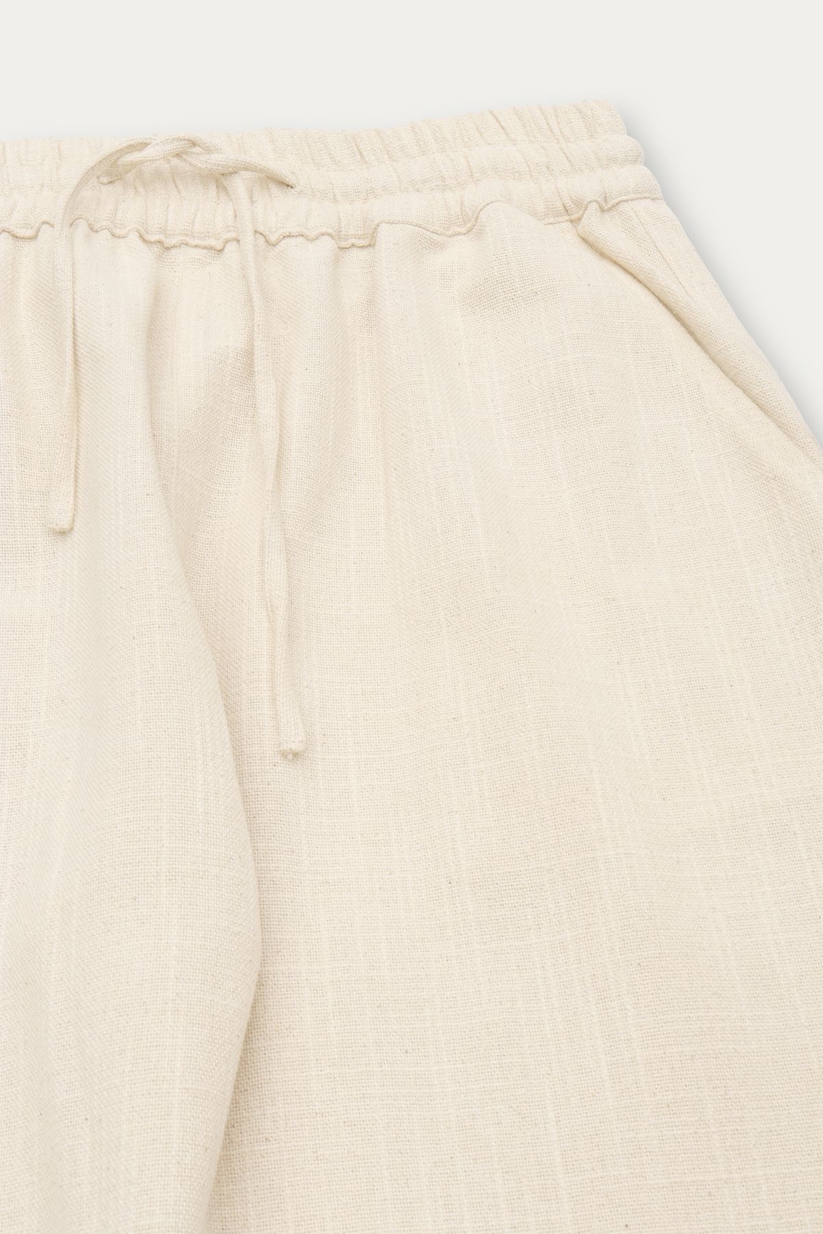 Off white textured resort pants - image 2