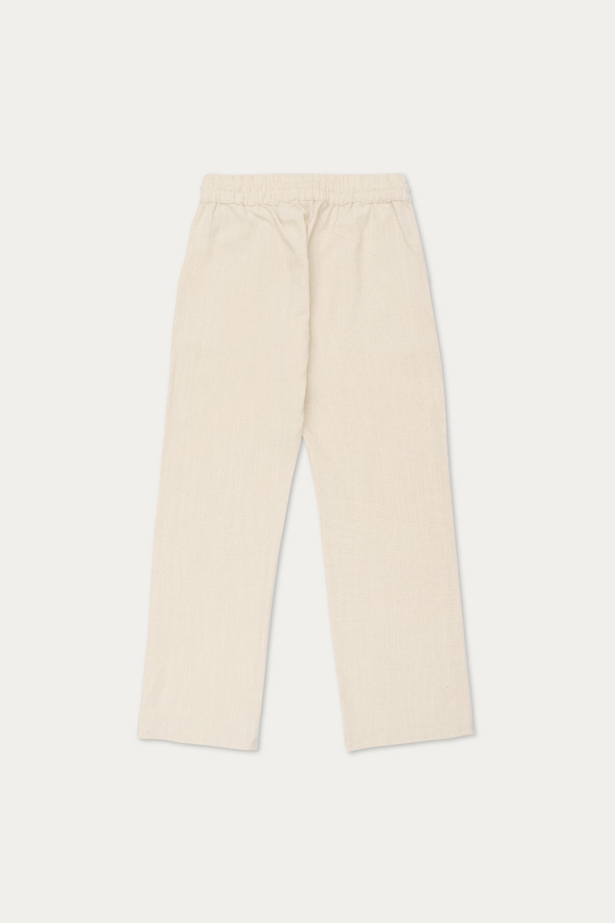 Off white textured resort pants - image 3