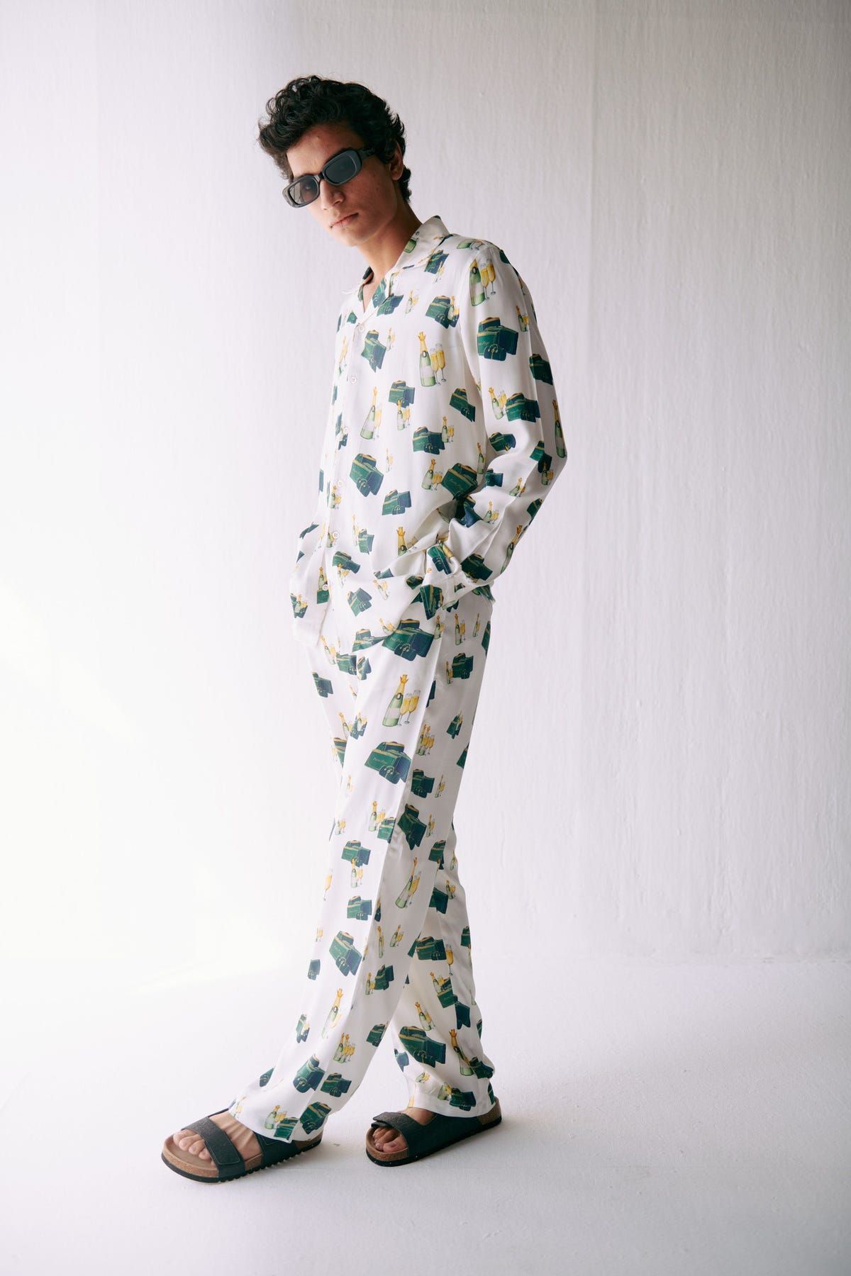 Amalfi illustrations lounge pants - image 1