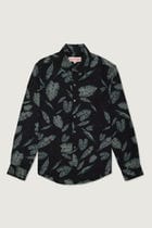 Botanical evening shirt- Black view 1