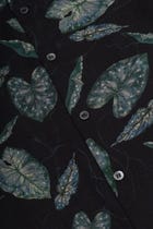 Botanical evening shirt- Black view 2