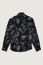Botanical evening shirt- Black view 3