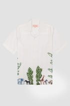 Safari hand embroidered Shirt view 1