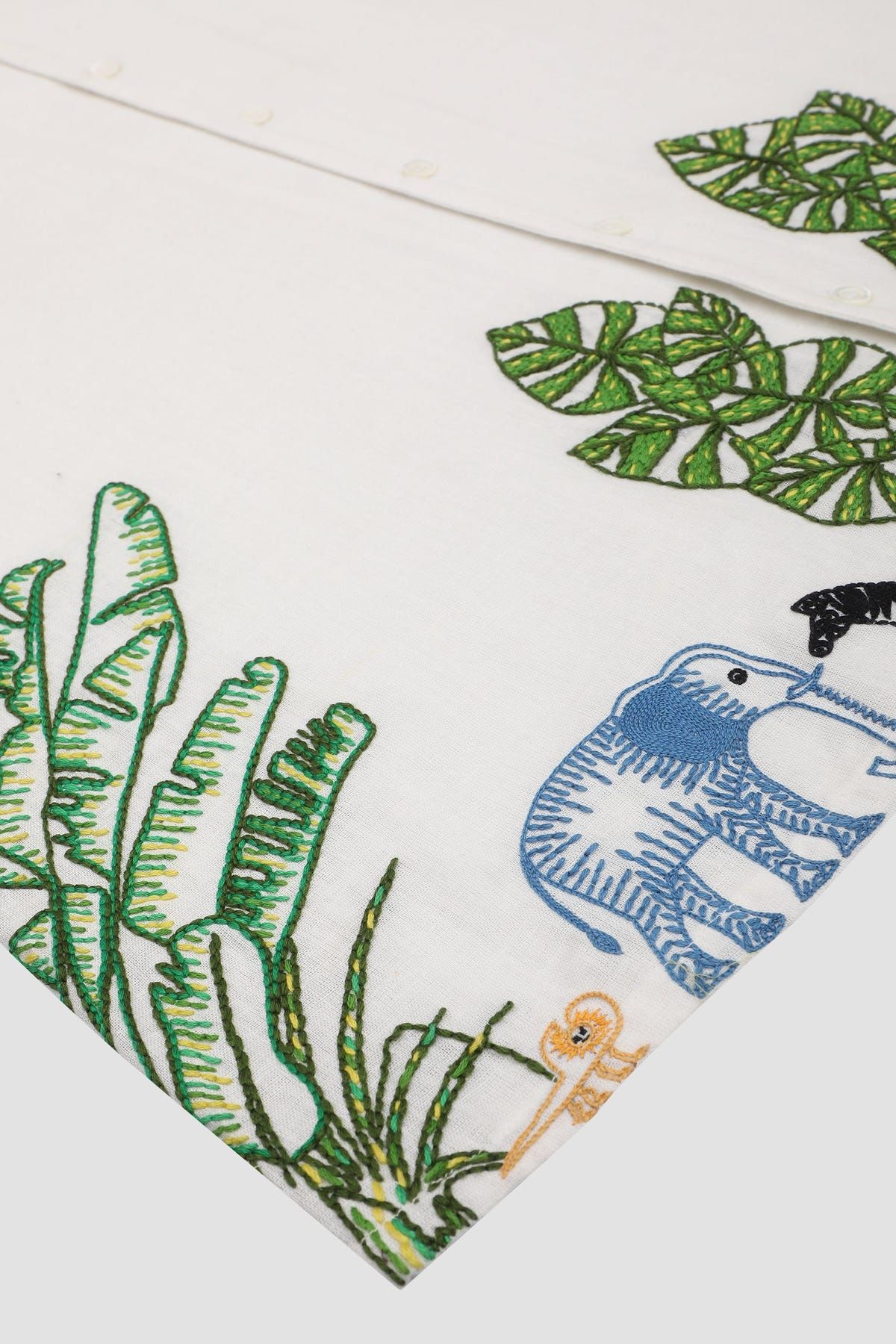 Safari hand embroidered Shirt - image 2