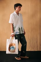 Safari hand embroidered Shirt view 6
