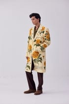 "Notes on marigold" overcoat view 1