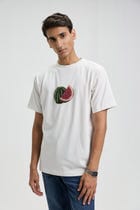 "Le Watermelon" hand embroidered T-Shirt view 2