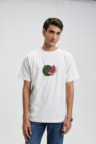 "Le Watermelon" hand embroidered T-Shirt view 4