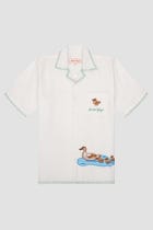 "Le duck" hand embroidered Shirt view 1