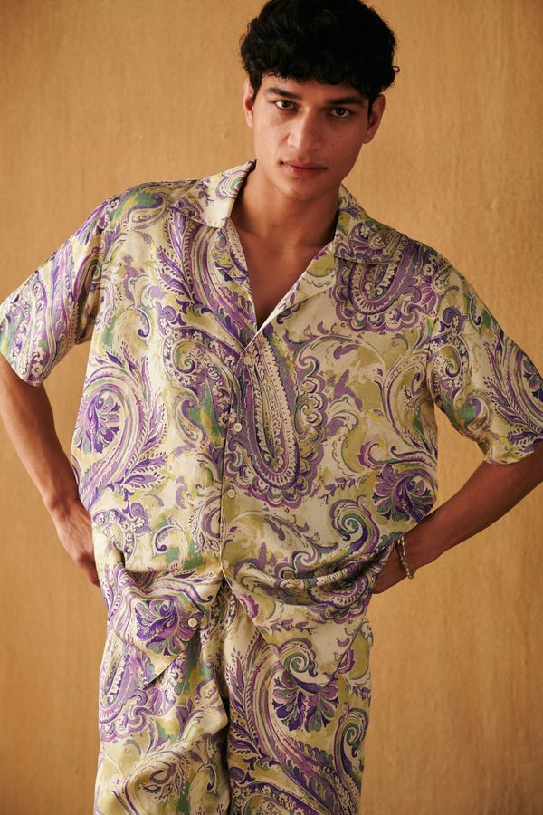 Perte D'ego — Watercolor Paisley shirt