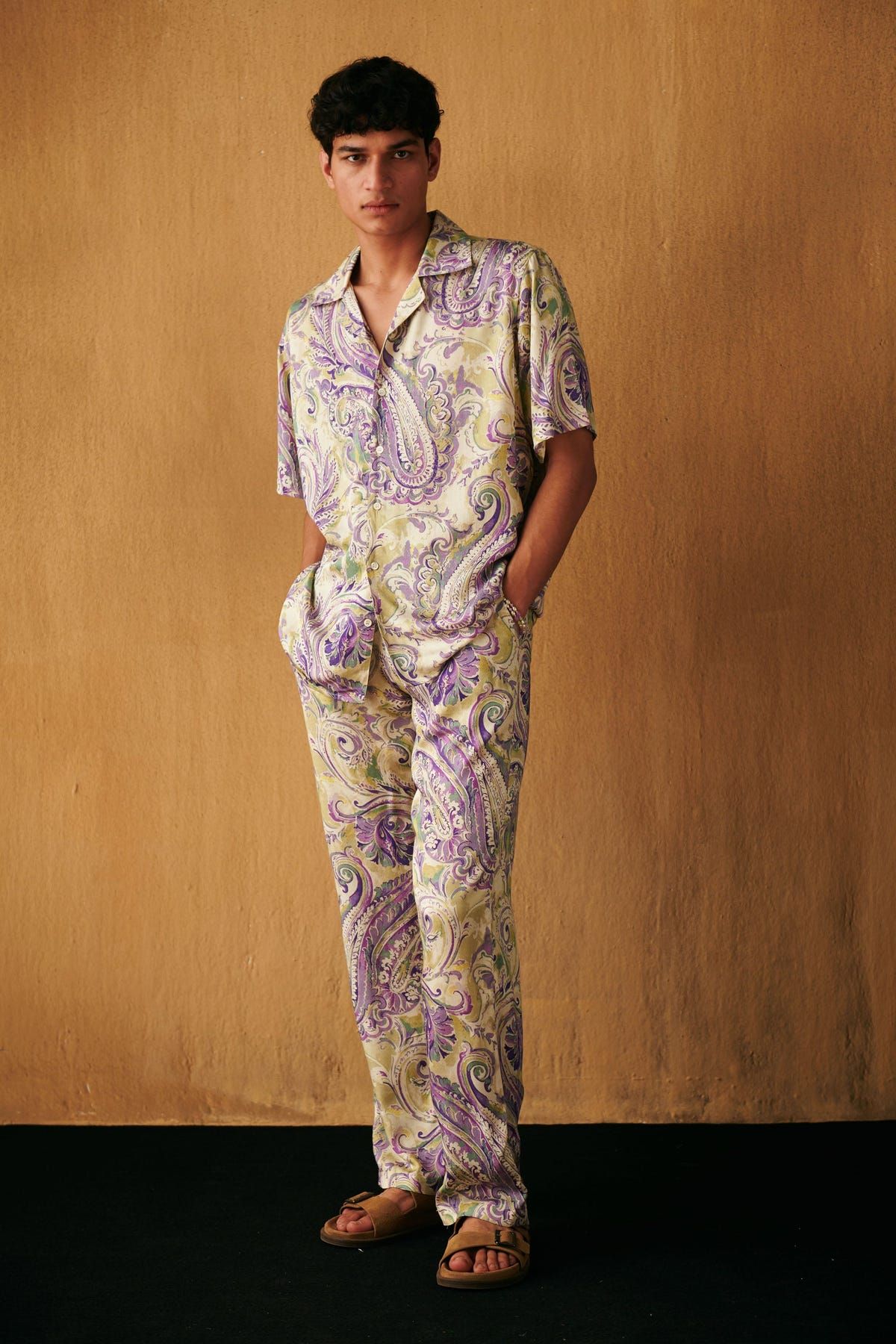 Watercolor Paisley shirt - image 3