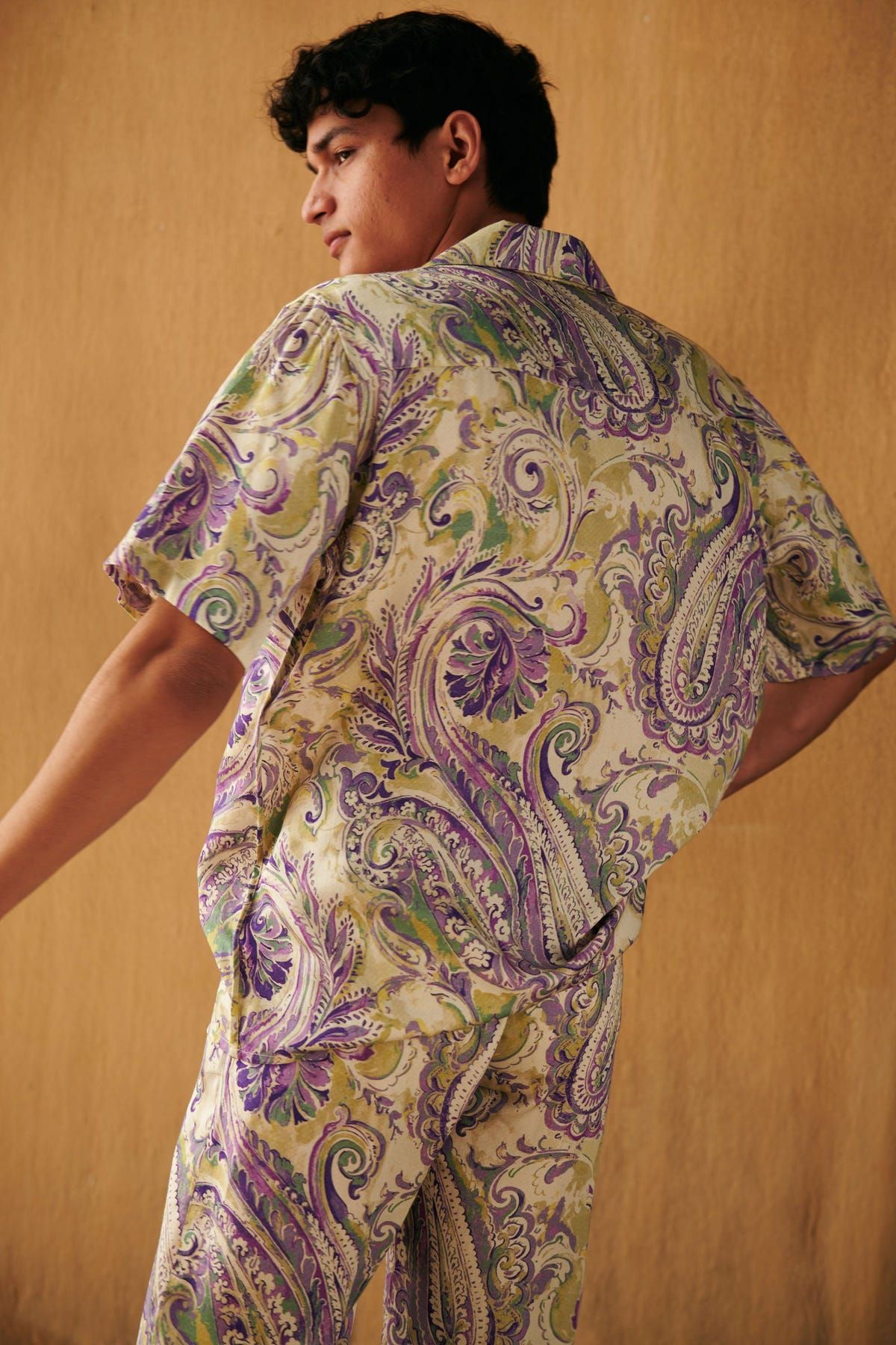 Watercolor Paisley shirt - image 4