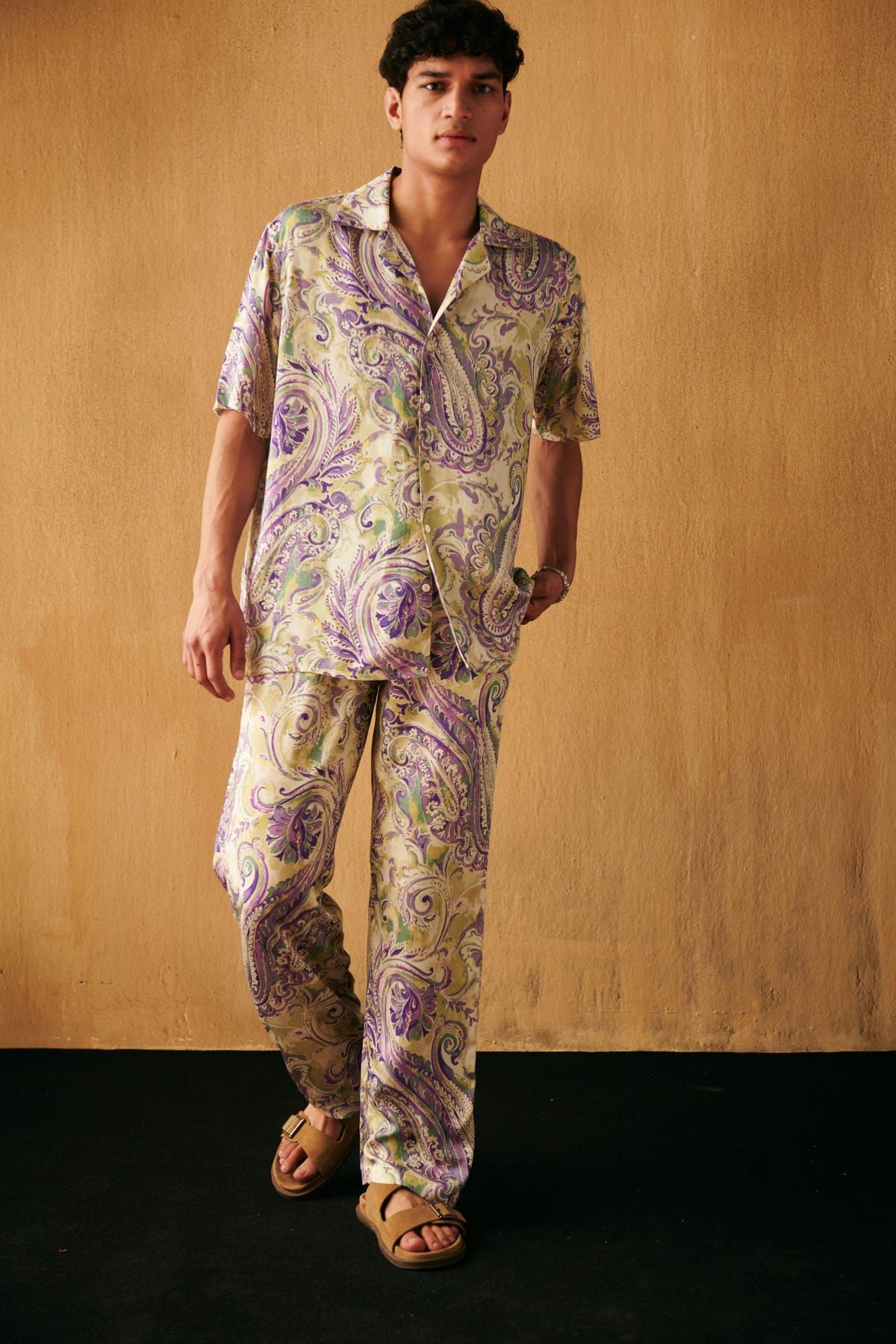 Watercolor Paisley shirt - image 6