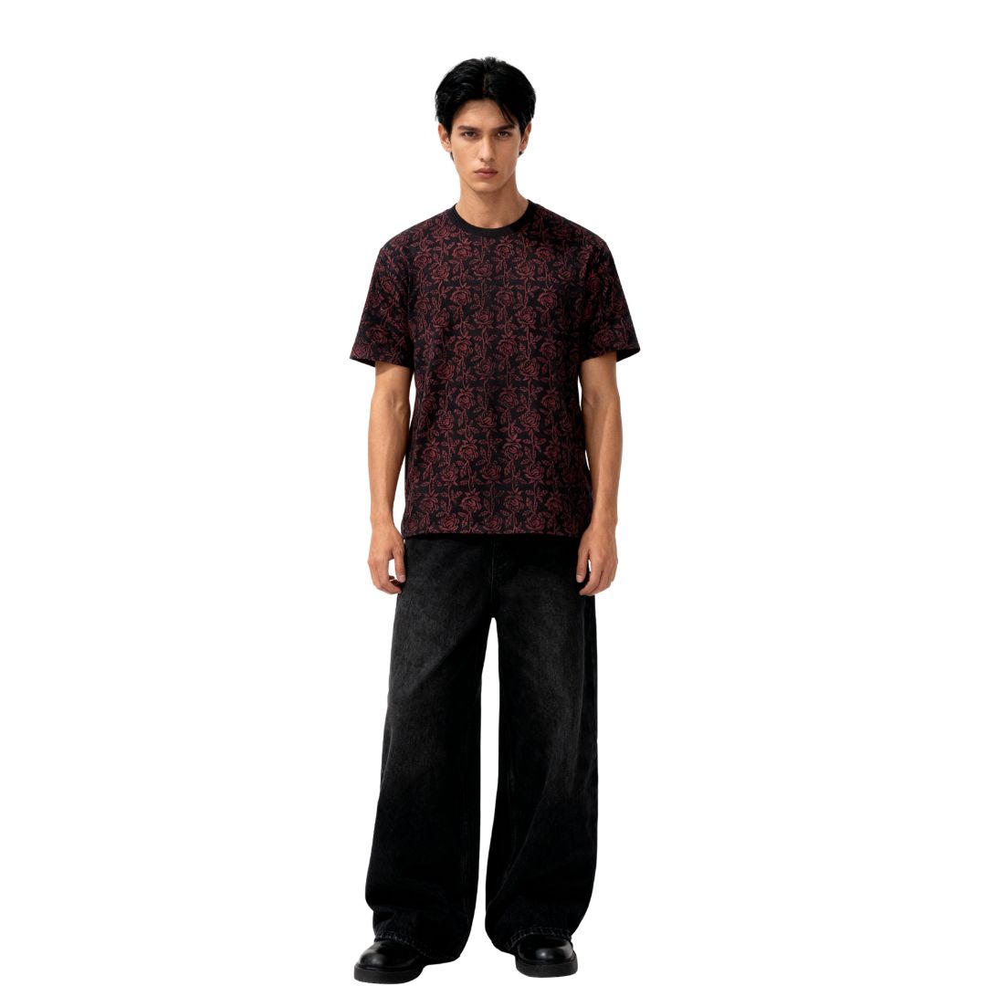 Midnight bloom Tee (Block Printing Tee) - image 2