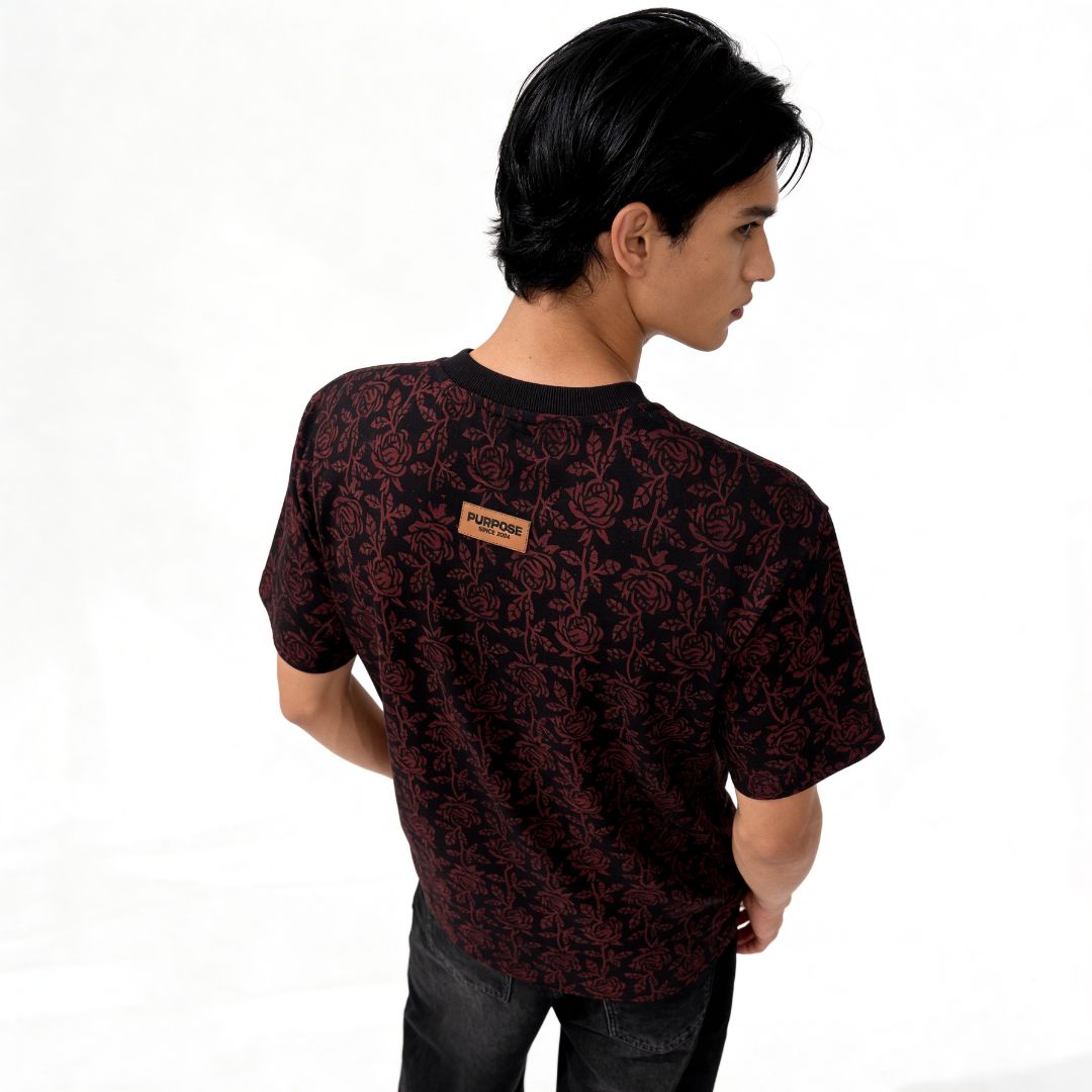 Midnight bloom Tee (Block Printing Tee) - image 4