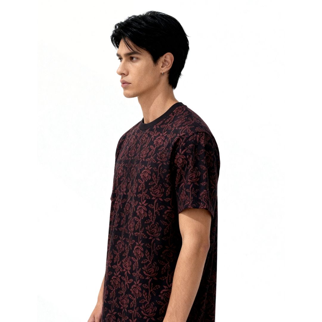 Midnight bloom Tee (Block Printing Tee) - image 6