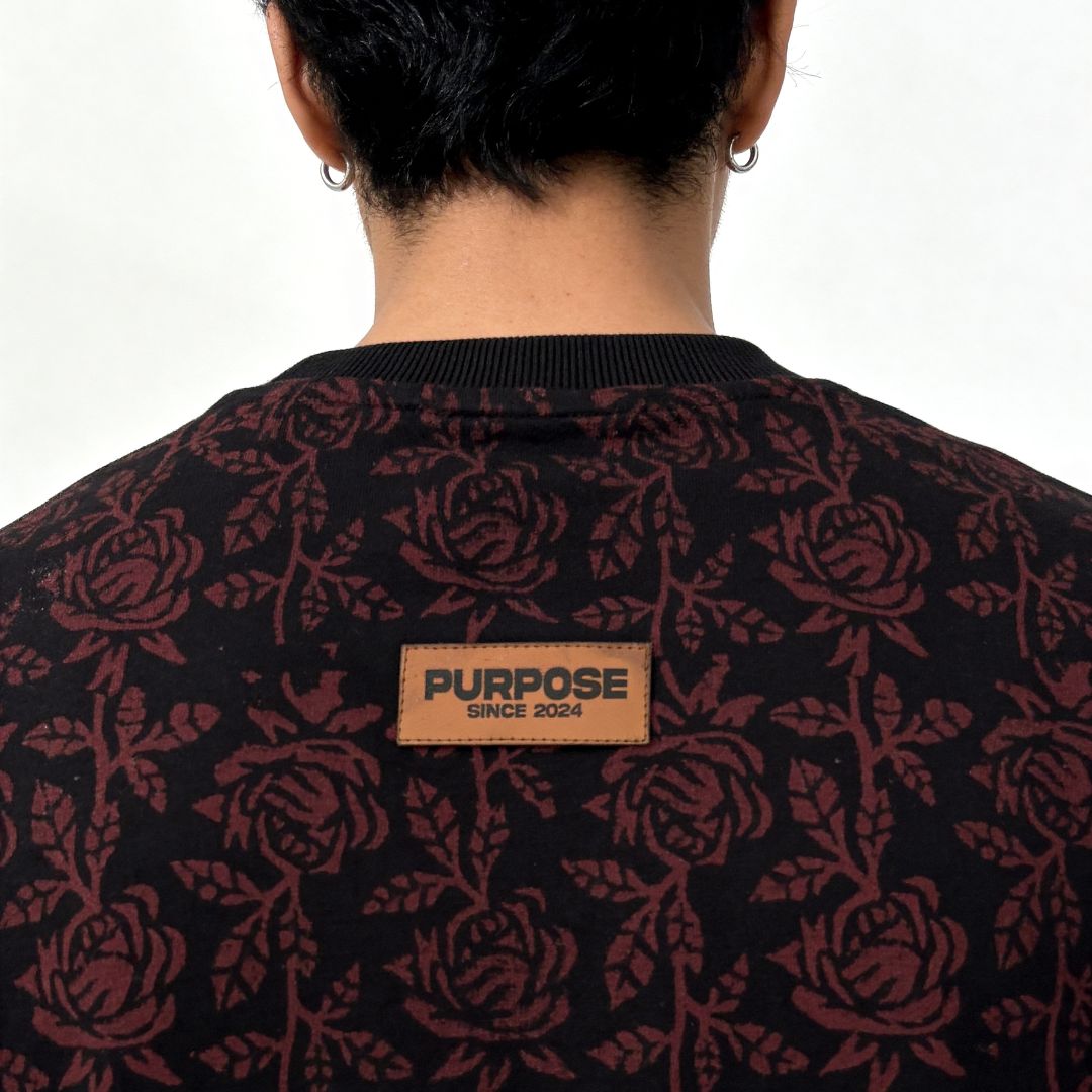 Midnight bloom Tee (Block Printing Tee) - image 7
