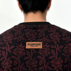 Midnight bloom Tee (Block Printing Tee) view 7