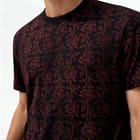 Midnight bloom Tee (Block Printing Tee) view 8