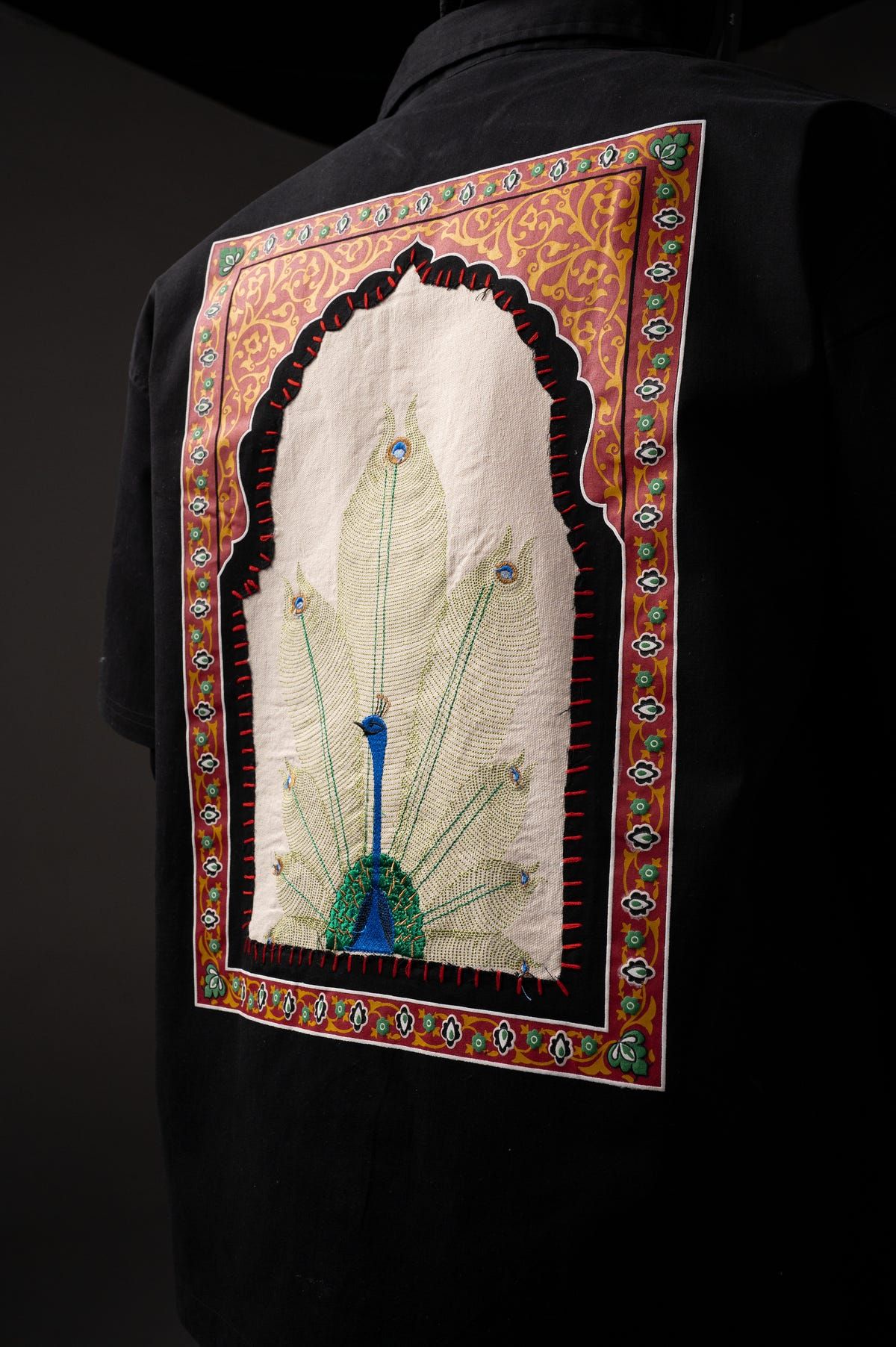 Peacock Hand Work Shirt - image 12