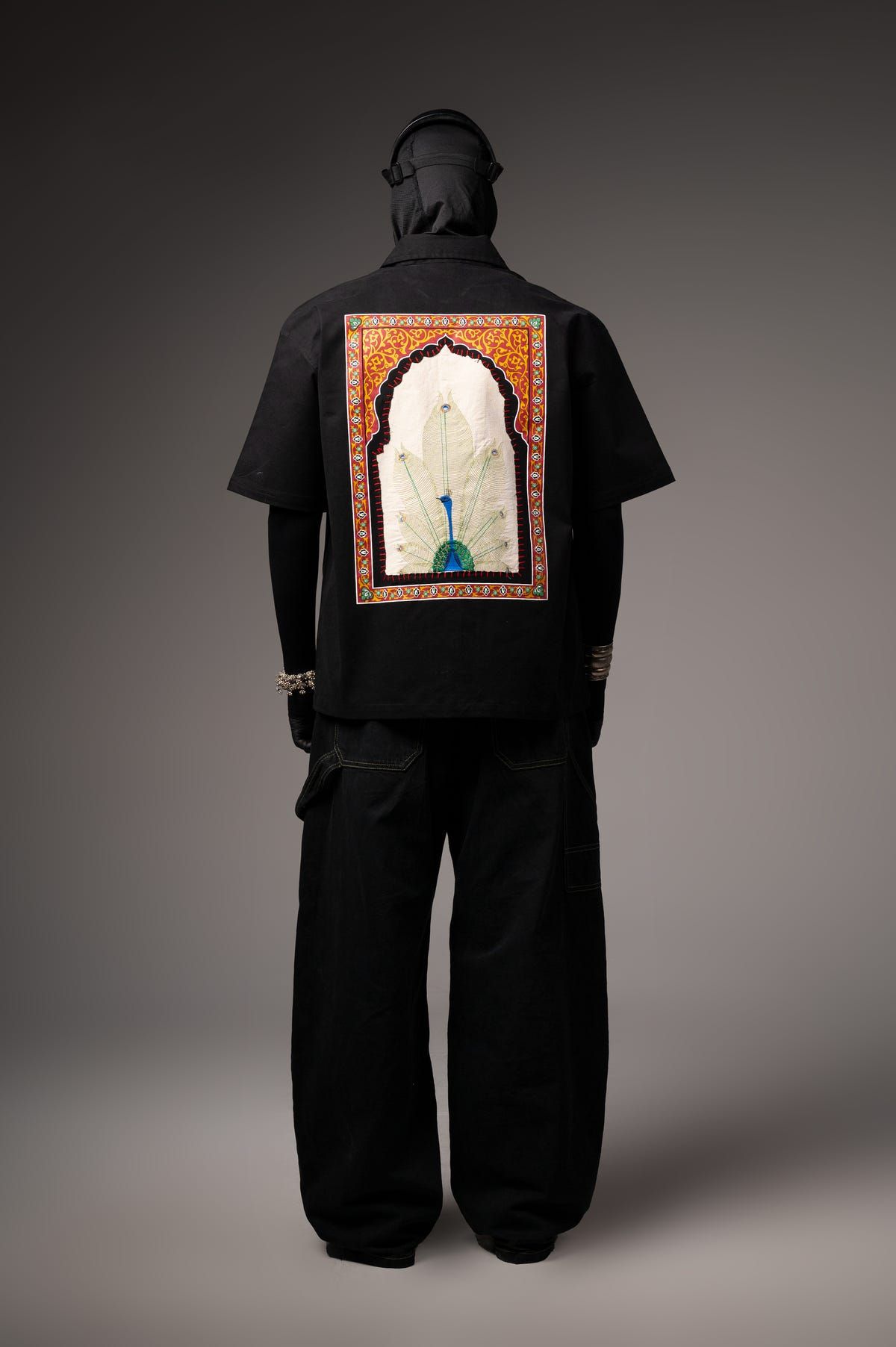 Peacock Hand Work Shirt - image 14