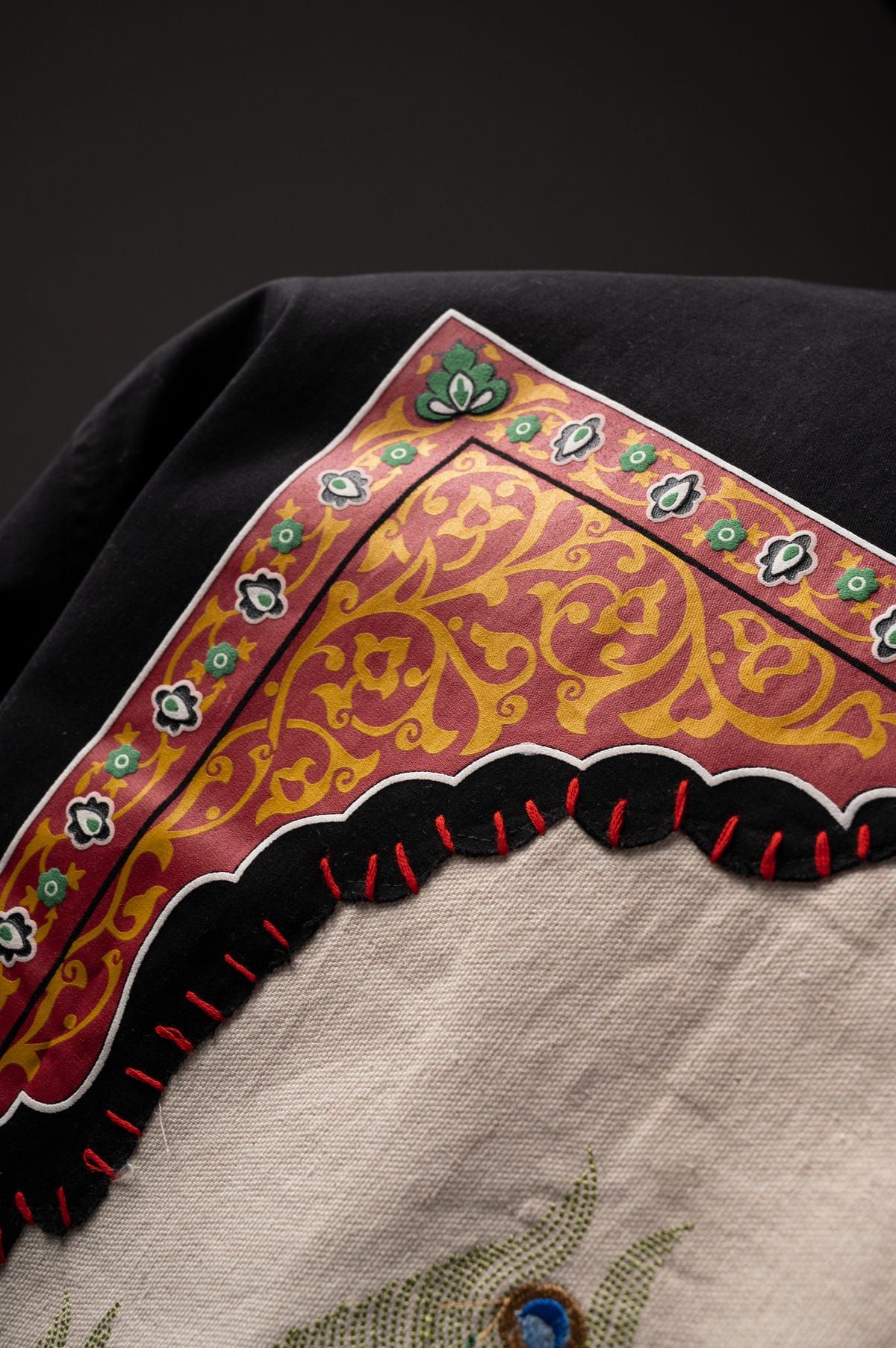 Peacock Hand Work Shirt - image 6
