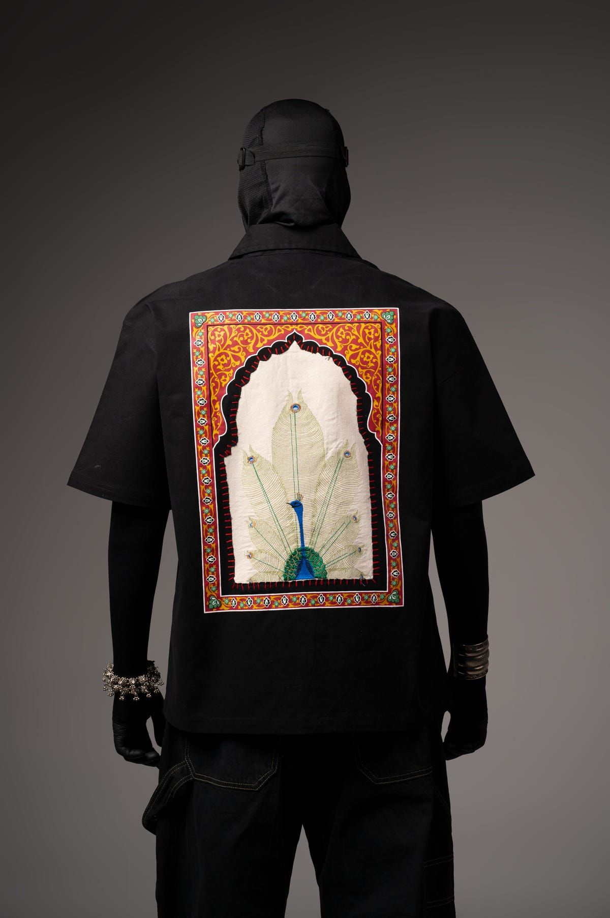 Peacock Hand Work Shirt - image 8