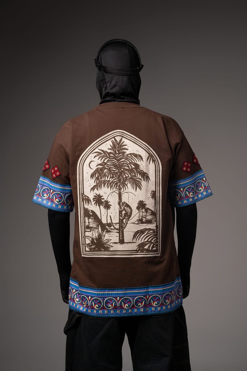 Element Brown Hand Work T-shirt