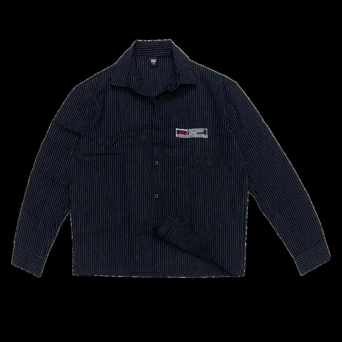 Pinstripe Linen Shirt - image 1