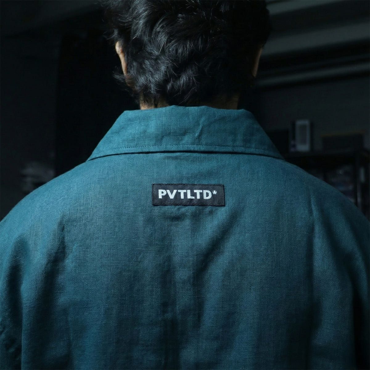 Teal Green Cotton Linen Shirt - image 2